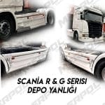 Scania R G depo yanlığı kırmızı fiber depo kaplama yan etek takımı